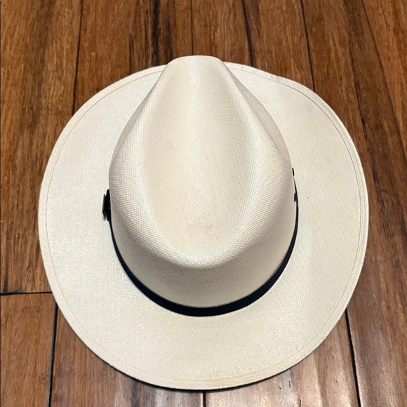 Dobbs Cowboy Hat Ivory 6 7/8 - Picture 3 of 16